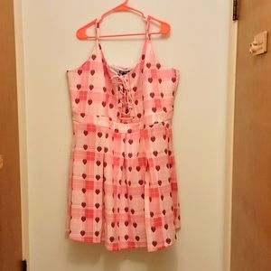 Plus Size pink strawberry Hot Topic dress